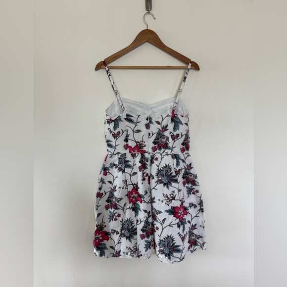 LOFT Red and Black Mini Sundress Spaghetti Strap - Picture 4 of 4